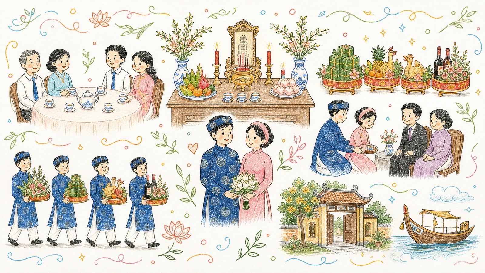 Phong tục cưới miền Trung: mộc mạc, chỉn chu và đậm tính gia đình
