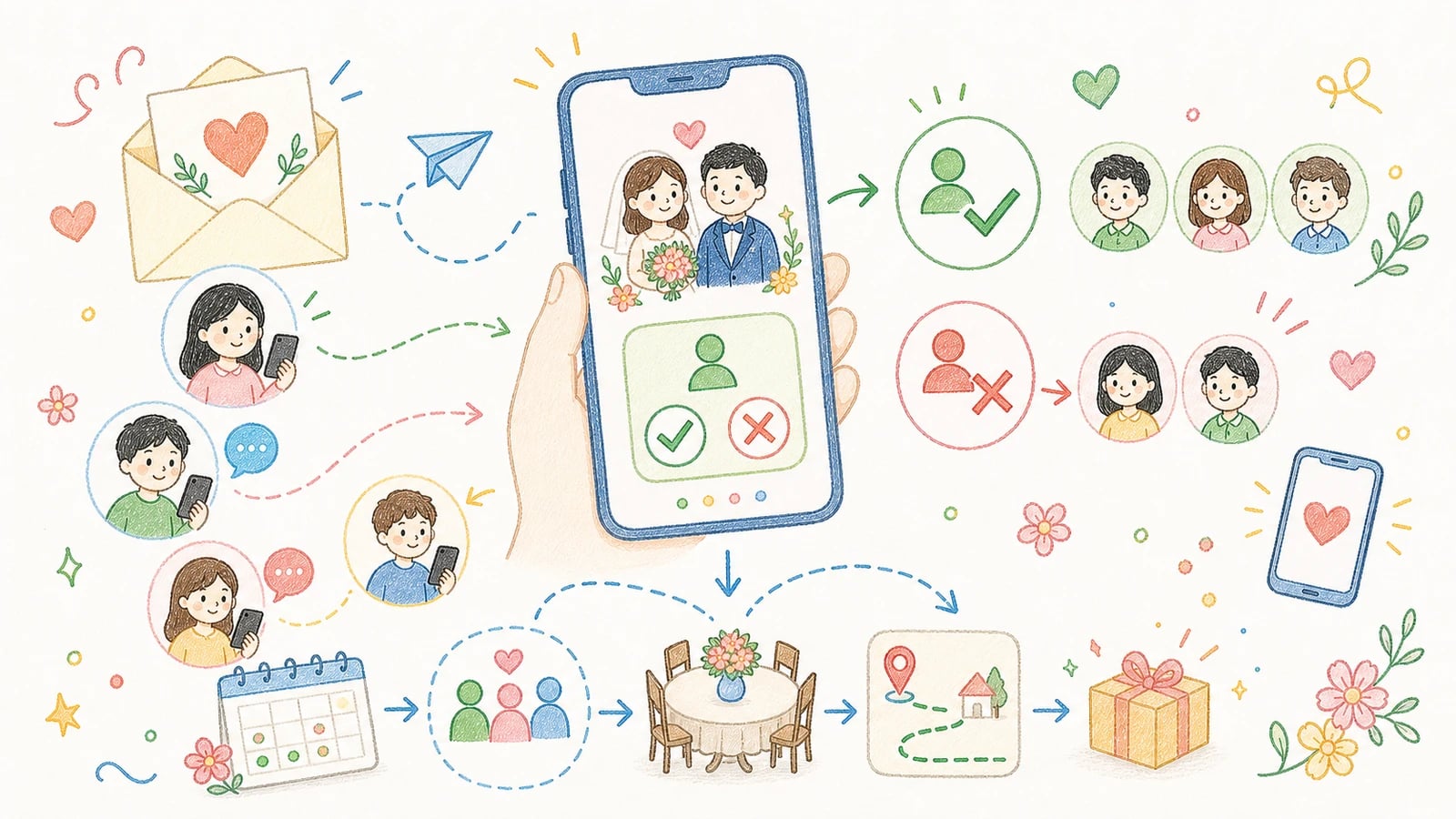 Cách xác nhận tham dự online: gọn hơn cho cả cô dâu chú rể lẫn khách mời