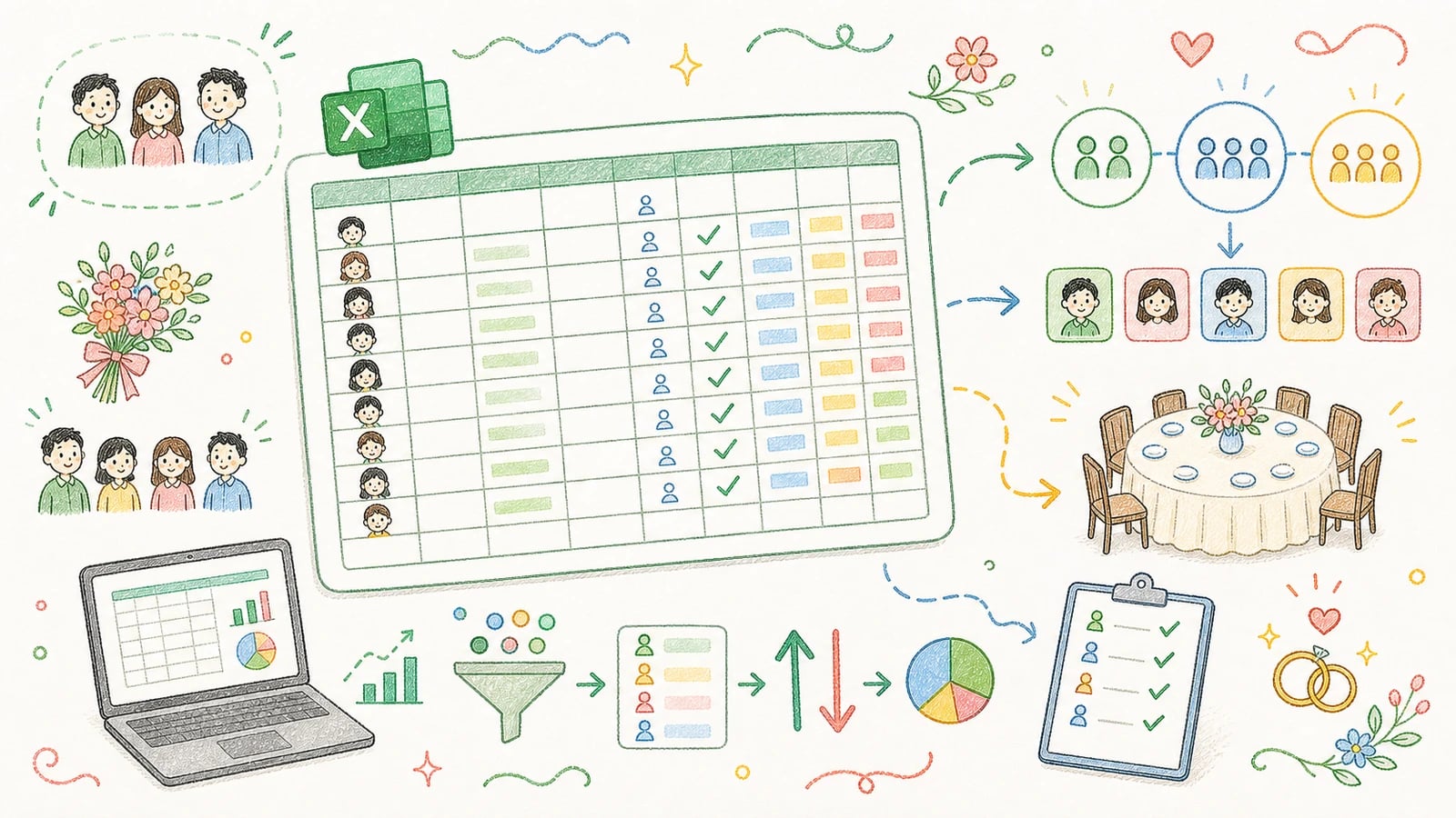 Quản lý khách mời bằng Excel: cách làm gọn cho người quen bảng tính