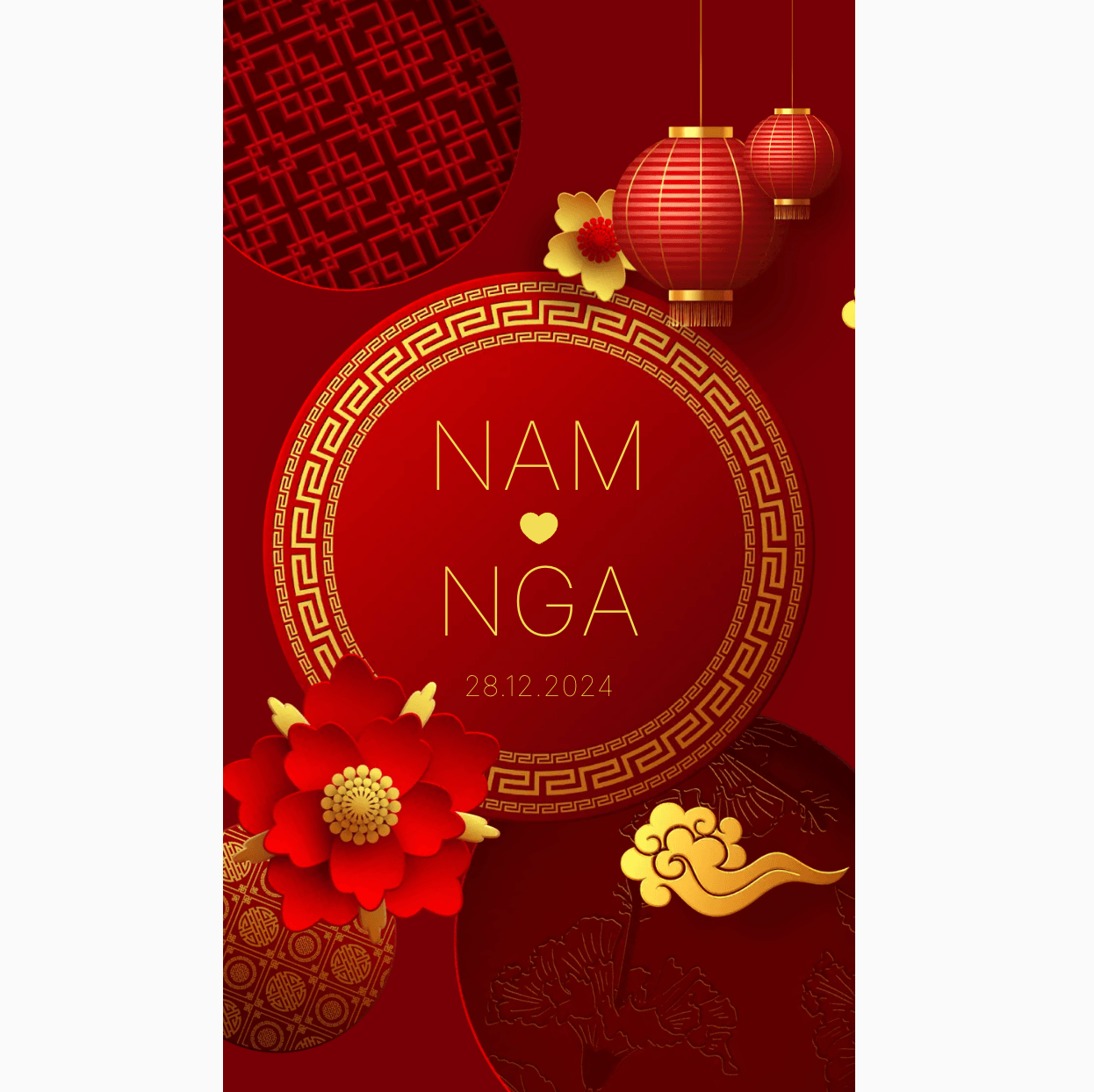 Thiệp cưới Online - Tình yêu vĩnh cửu