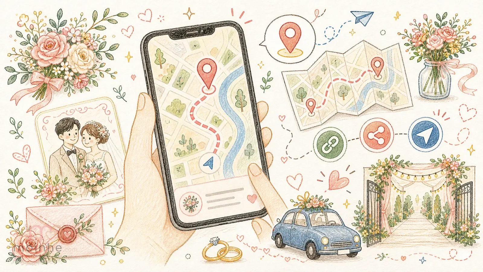 Google Maps trong thiệp cưới online: vì sao tính năng nhỏ này lại rất đáng giá | Mời nhé